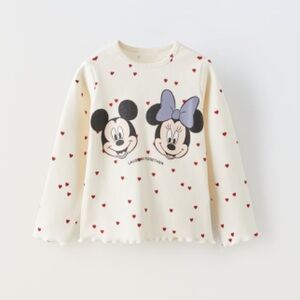 NWT Zara cotton Mickey Mouse t shirt 9-12M